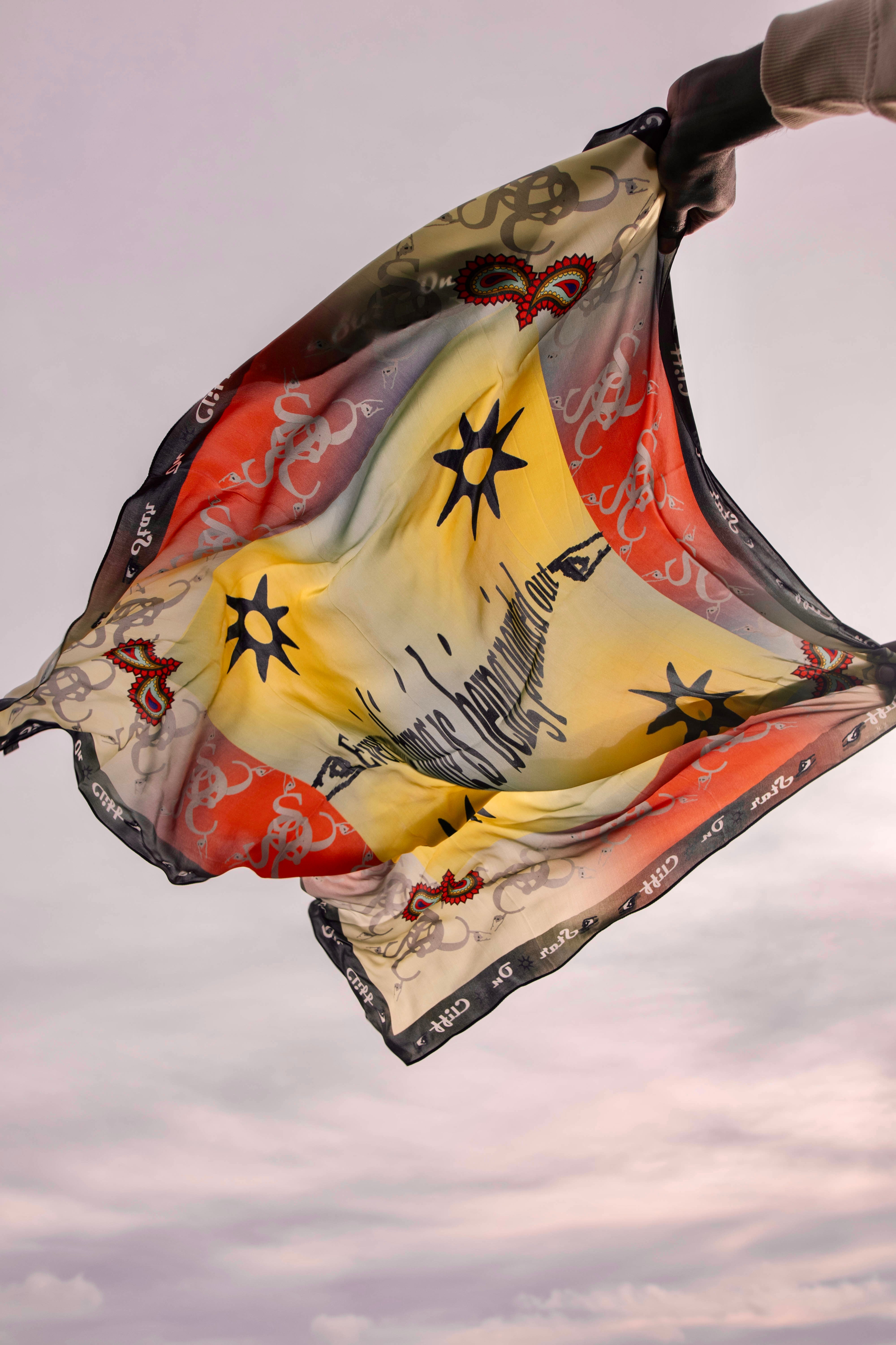 Every Unique thing is being pointed out scarf