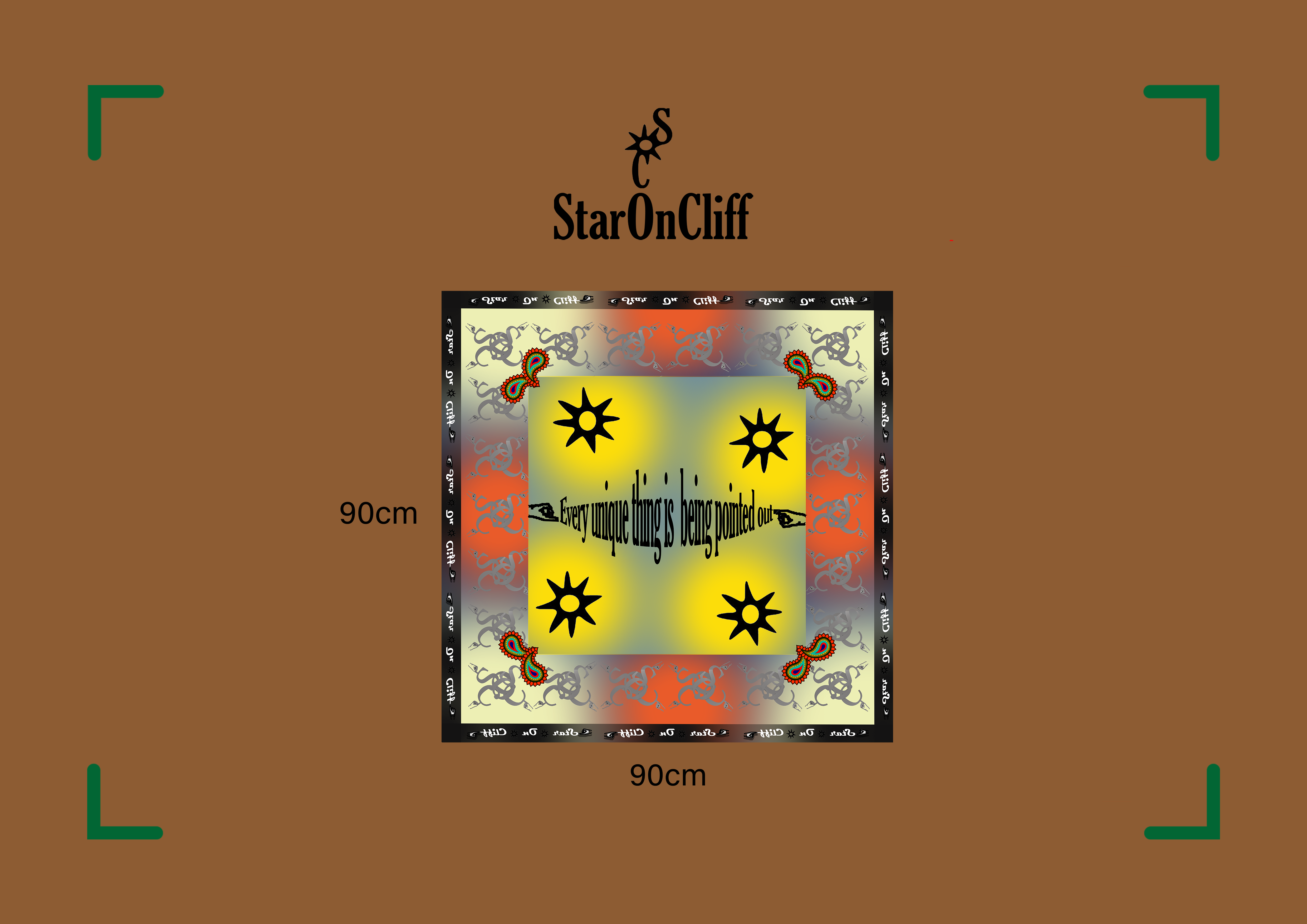 Every Unique thing is being pointed out scarf